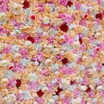 Aliflowers 2D Orange Hydrangea with Red Rose Wall Flower Decor ALFWL048 - Ali Flowers