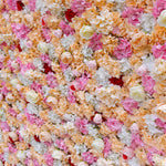 Aliflowers 2D Orange Hydrangea with Red Rose Wall Flower Decor ALFWL048 - Ali Flowers