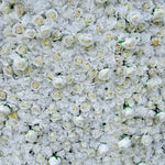Aliflowers 3D White Pure Rose Flower Wall ALFWL056 - Ali Flowers
