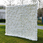 Aliflowers 3D White Pure Rose Flower Wall ALFWL056 - Ali Flowers