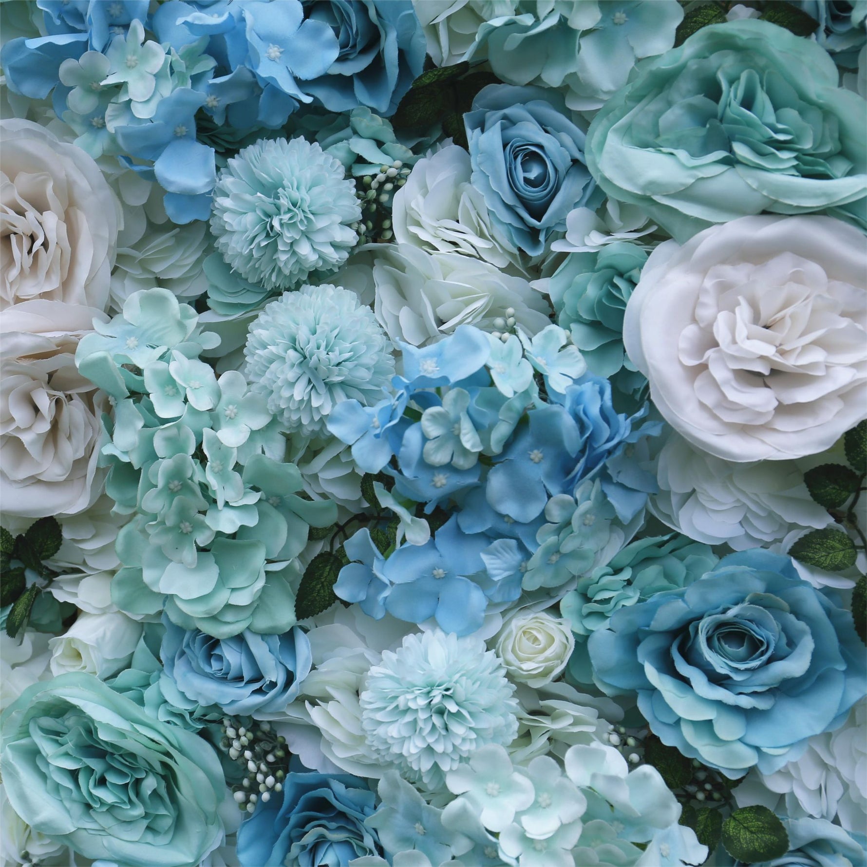 Aliflowers 3D Aqua Hydrangea with Rose for Wedding Reception Event Party ALFWL100 - Ali Flowers