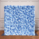 Wedding Backdrop Decor 3D Blue Peony with Hydrangea ALFWL036 - Ali Flowers