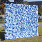 Wedding Backdrop Decor 3D Blue Peony with Hydrangea ALFWL036 - Ali Flowers