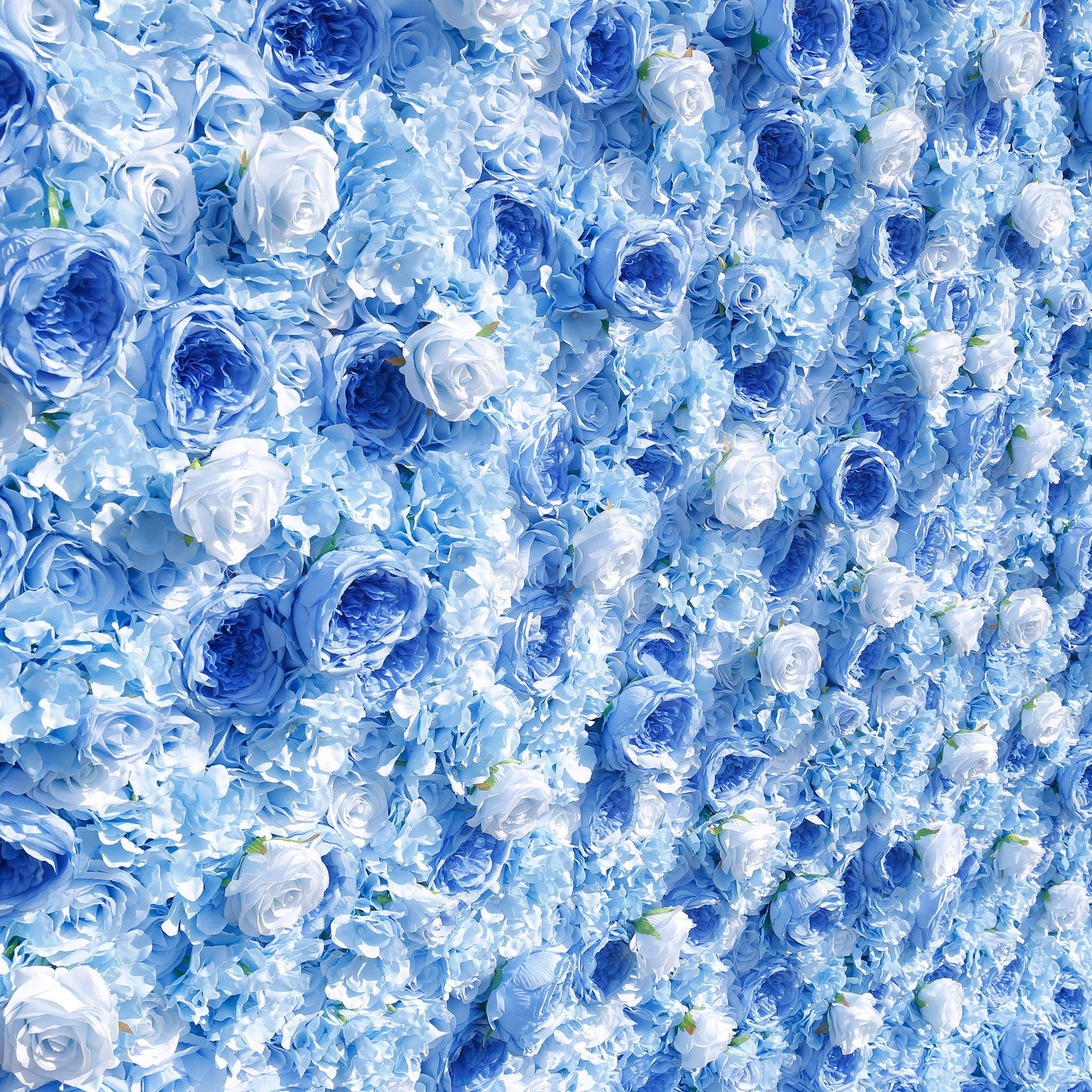 Wedding Backdrop Decor 3D Blue Peony with Hydrangea ALFWL036 - Ali Flowers