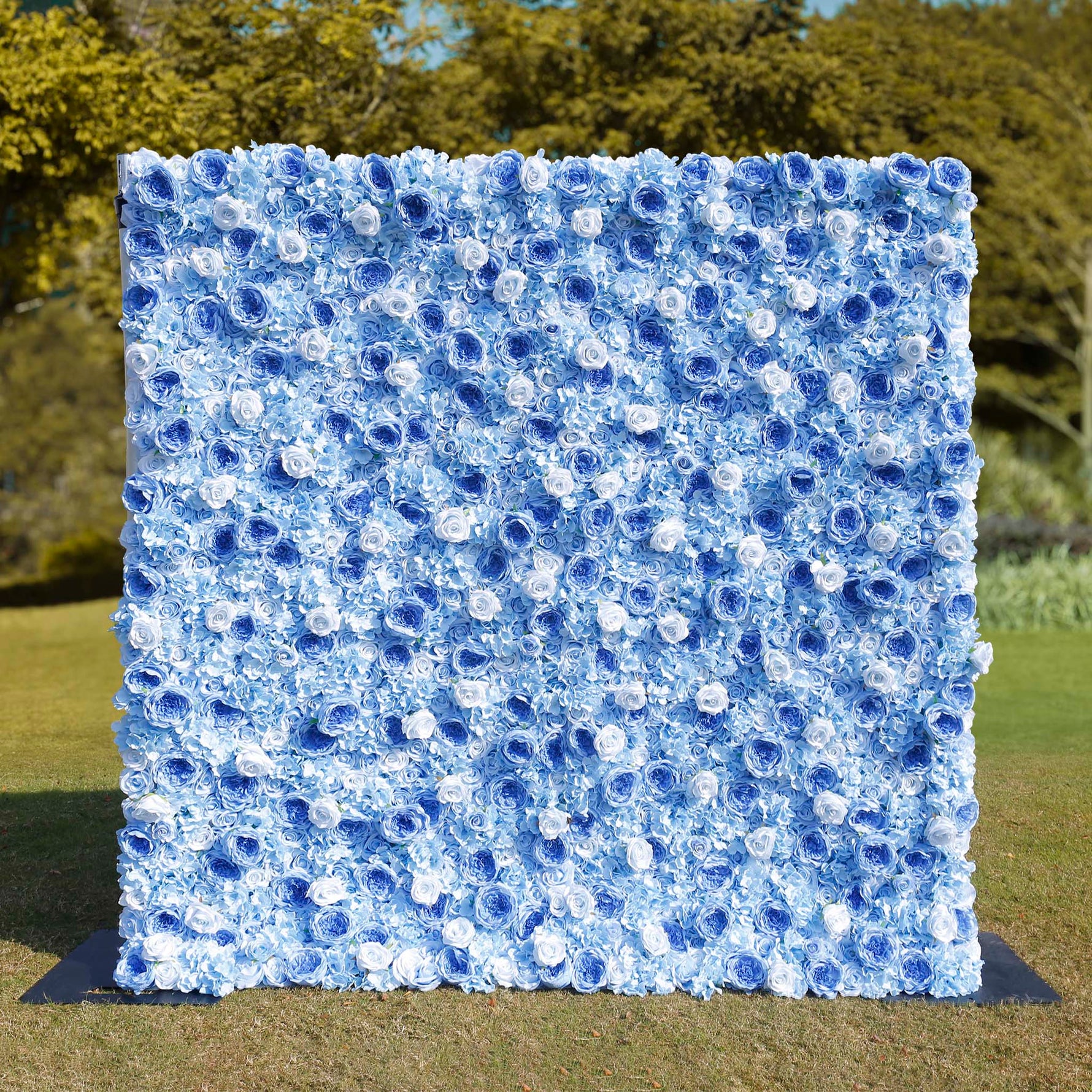 Wedding Backdrop Decor 3D Blue Peony with Hydrangea ALFWL036 - Ali Flowers