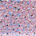 Aliflowers Pink Rose with Blue Hydrangea Flower Arrangement for Wall ALFWL098 - Ali Flowers