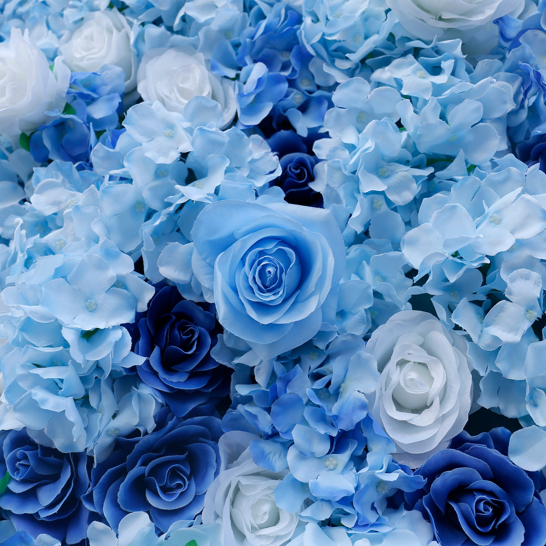 Aliflowers 3D Light Blue Silk Flower Wall Wedding Backdrop Hanging Decor ALFWL070 - Ali Flowers