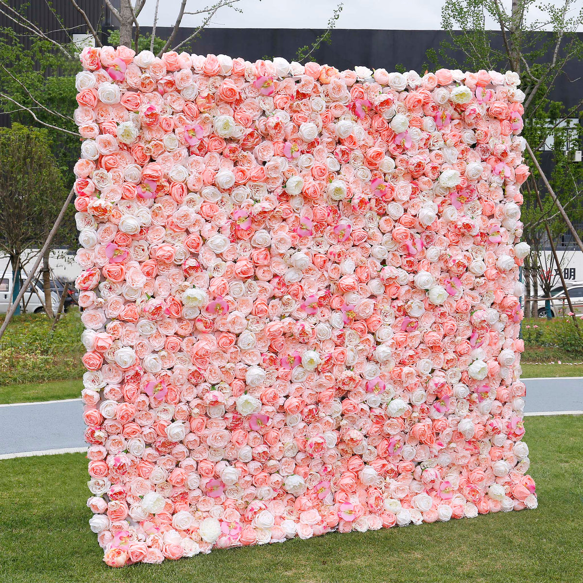 Aliflowers 3D Pink Blush Peony Wall Flowers Decor ALFWL049 - Ali Flowers