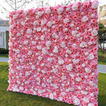 Aliflowers 3D Pink White Peony Hydrangea Flower Wall ALFWL057 - Ali Flowers