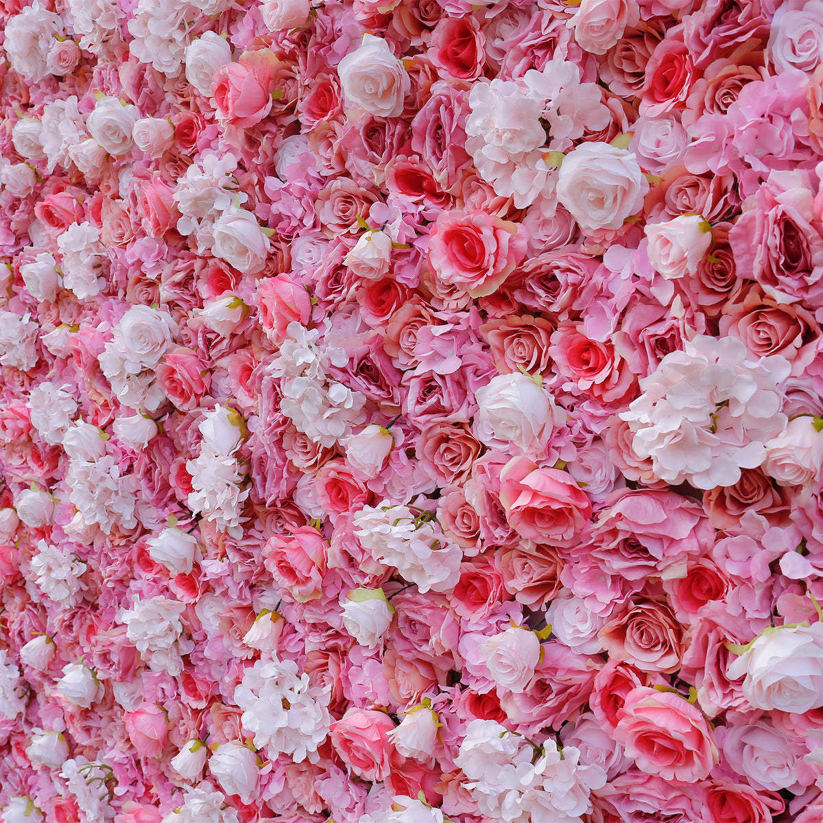 Aliflowers 3D Pink White Peony Hydrangea Flower Wall ALFWL057 - Ali Flowers