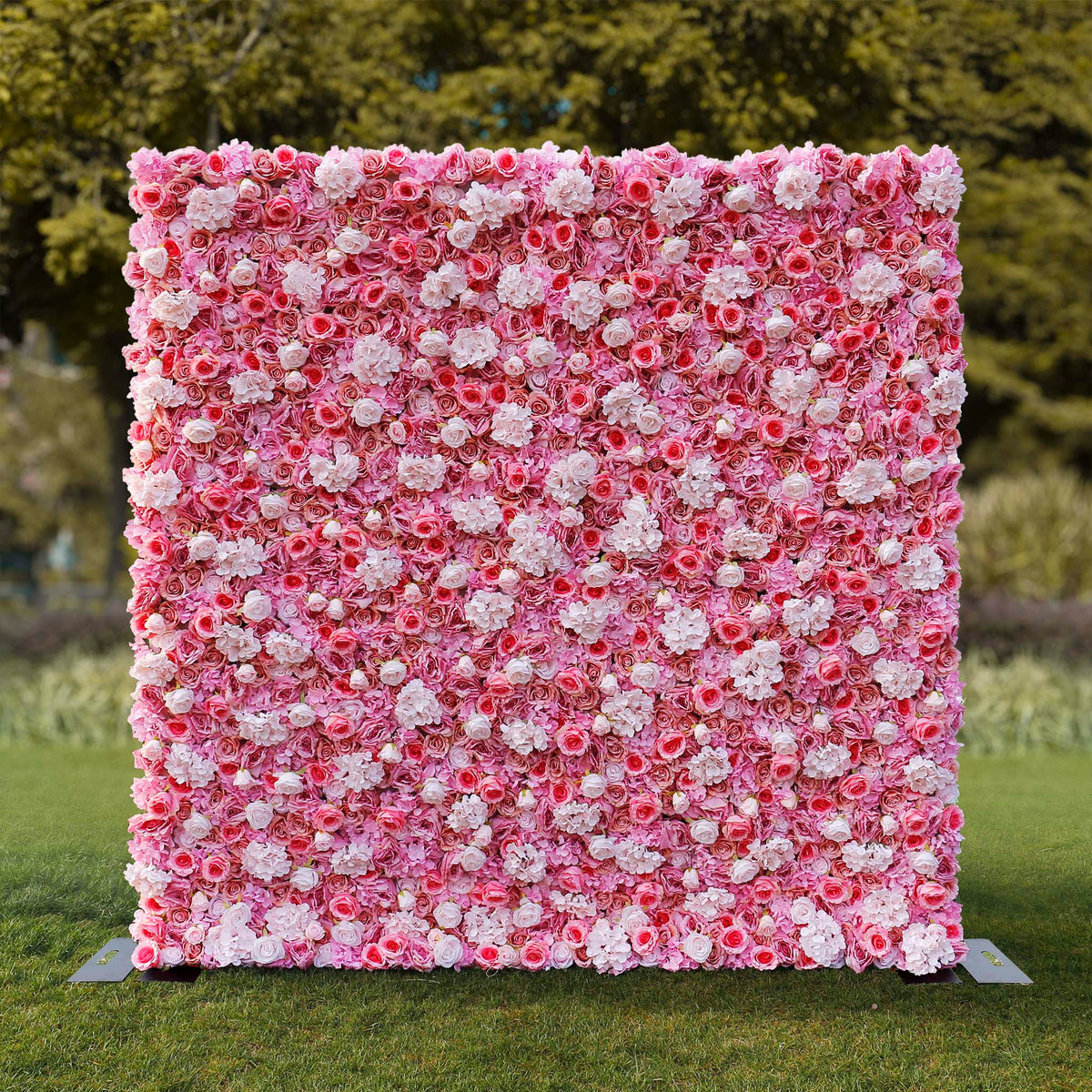 Aliflowers 3D Pink White Peony Hydrangea Flower Wall ALFWL057 - Ali Flowers