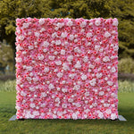 Aliflowers 3D Pink White Peony Hydrangea Flower Wall ALFWL057 - Ali Flowers