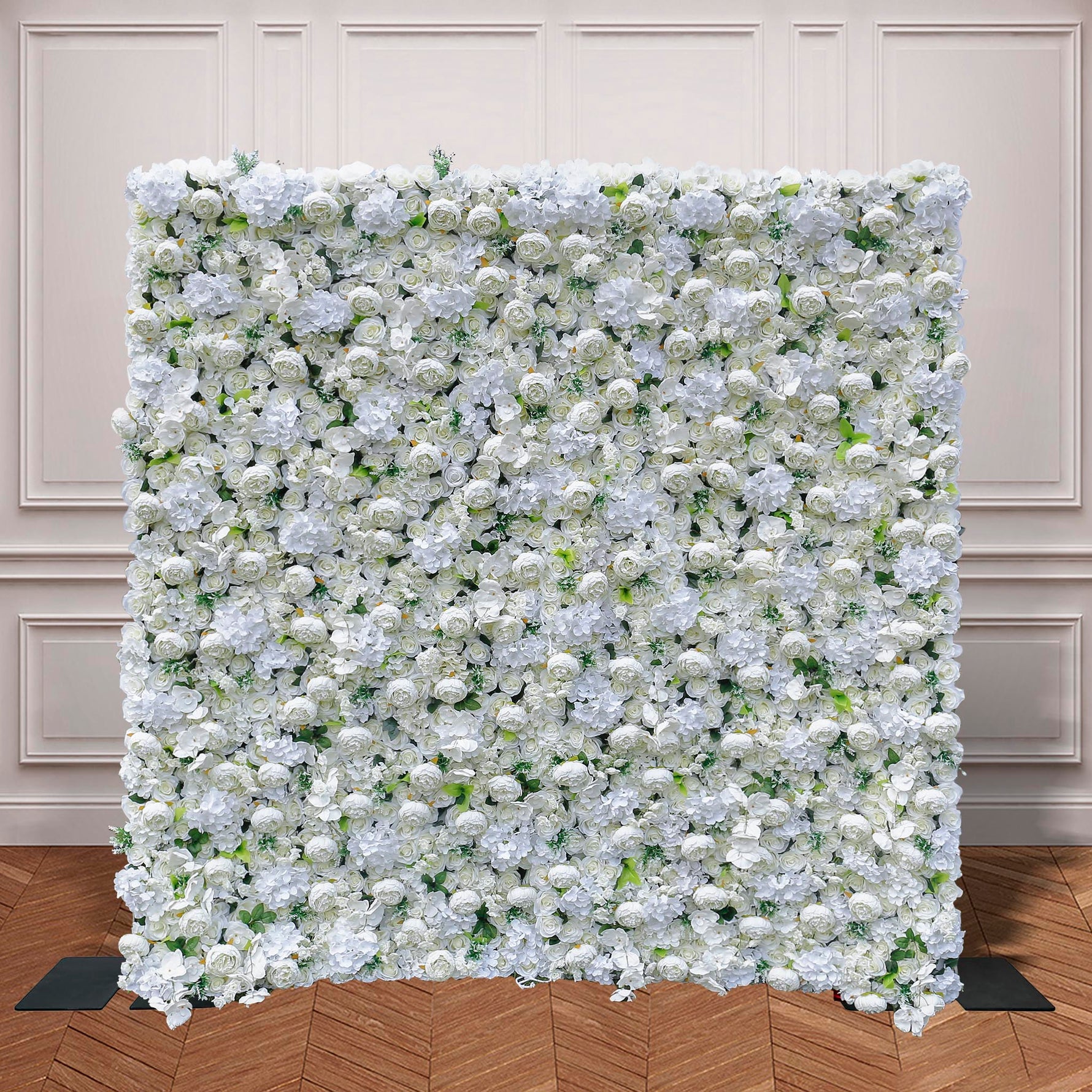 Aliflowers 5D Cream Peony Synthetic Flower Wall Outdoor Events ALFWL052 - Ali Flowers