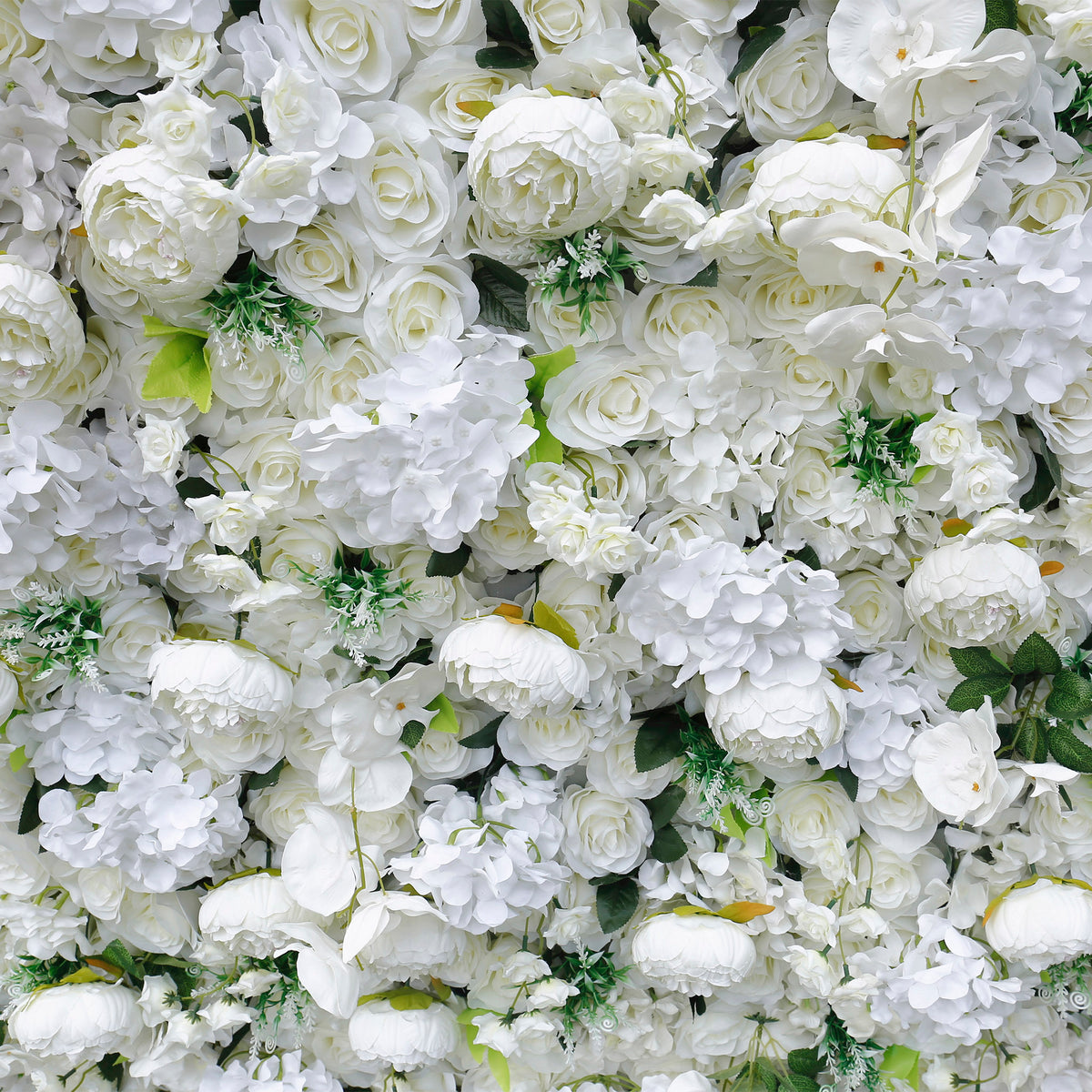 Aliflowers 5D Cream Peony Synthetic Flower Wall Outdoor Events ALFWL052 - Ali Flowers