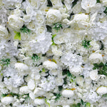 Aliflowers 5D Cream Peony Synthetic Flower Wall Outdoor Events ALFWL052 - Ali Flowers