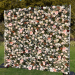 Aliflowers 3D White Rose with Anthurium Wedding Artificial Floral Wall ALFWL093 - Ali Flowers