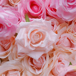 aliflowers 3D gradient rose fabric flower wall wedding party decoration background