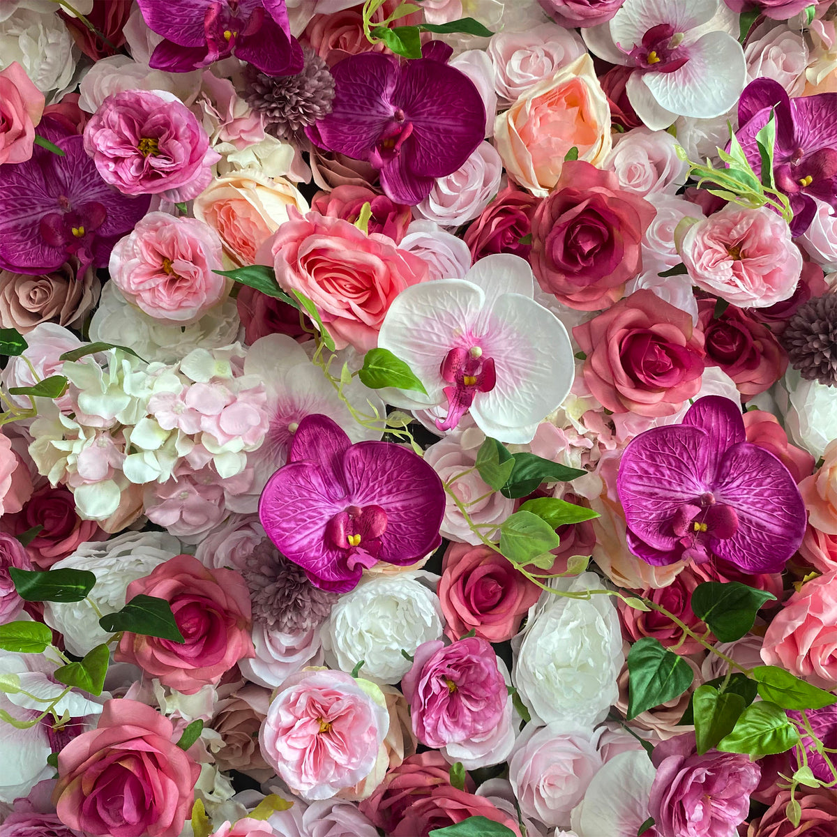 Ali Flowers 3D Colorful Pink Rose Wedding Flower Wall for Event Decoration