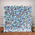 Aliflowers 5D Blue Rose with Dahlia Flower Walls ALFWL040 - Ali Flowers