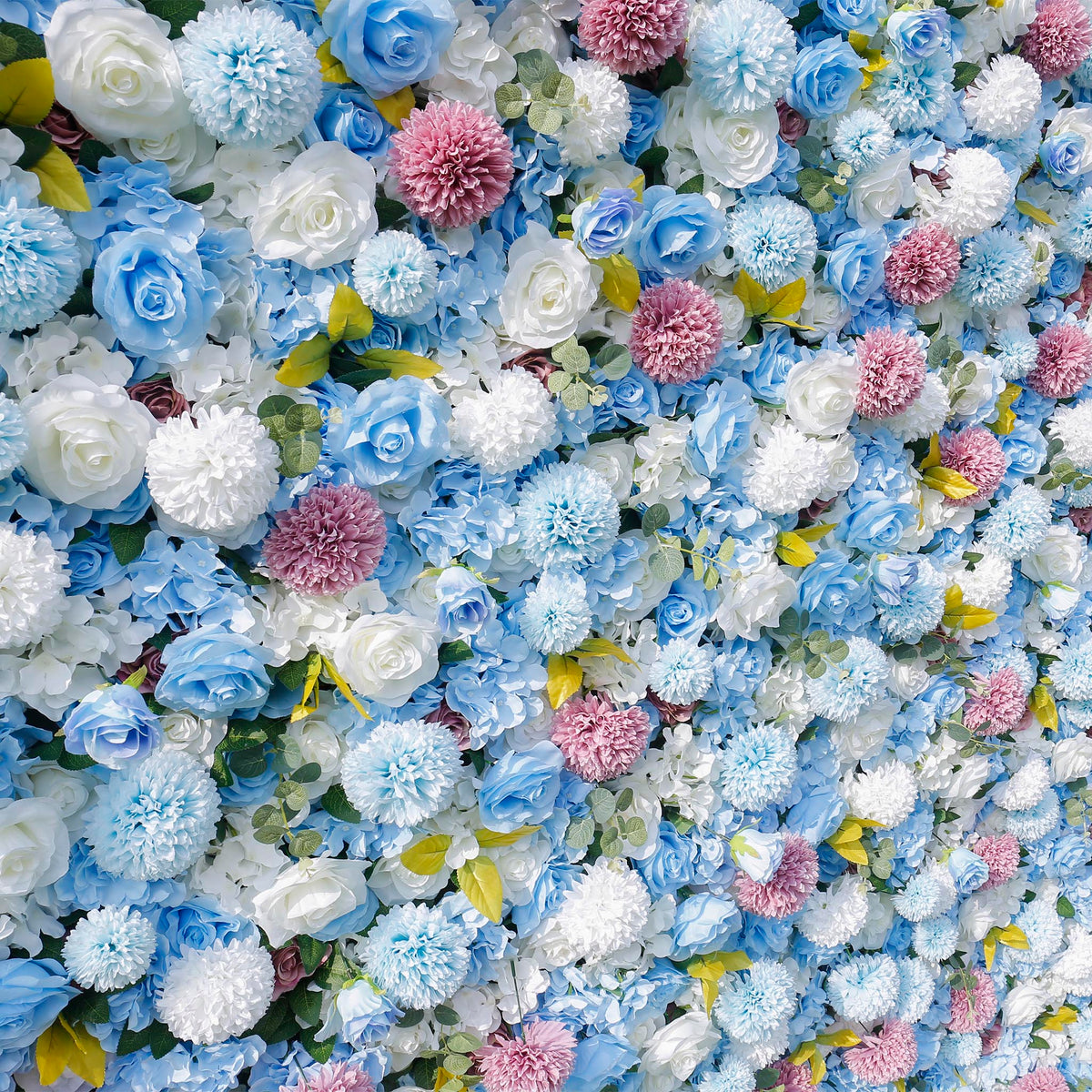 Aliflowers 5D Blue Rose with Dahlia Flower Walls ALFWL040 - Ali Flowers