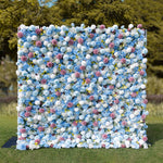 Aliflowers 5D Blue Rose with Dahlia Flower Walls ALFWL040 - Ali Flowers