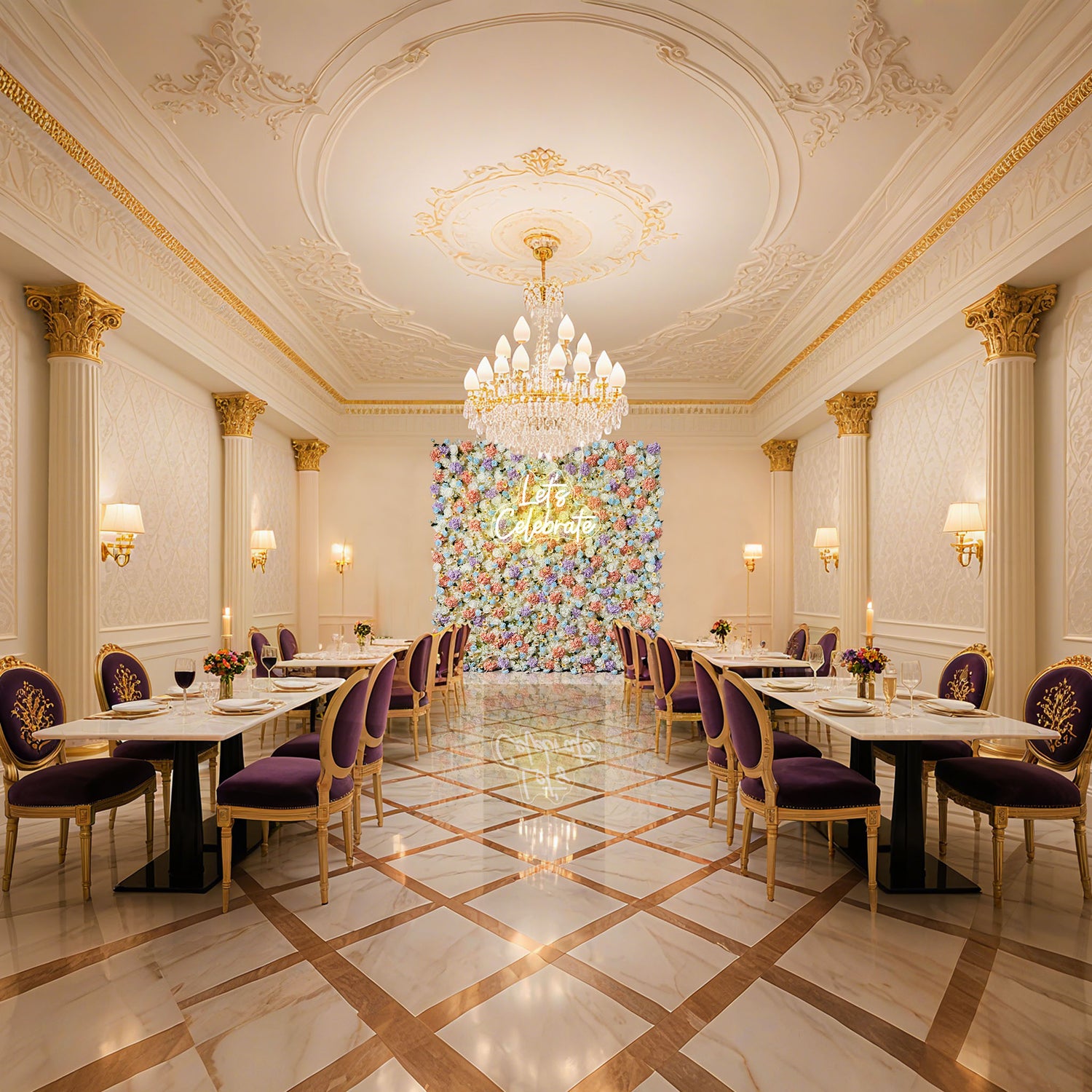 Aliflowers 5D Colorful Flower Wall Backdrop Event Party Wedding Decoration Prop ALFWL149 - Ali Flowers