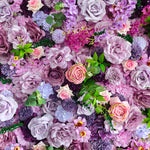 Aliflowers 5D Dark Purple Hydrangea Rose Flower Wall Wedding Backdrop ALFWL082 - Ali Flowers