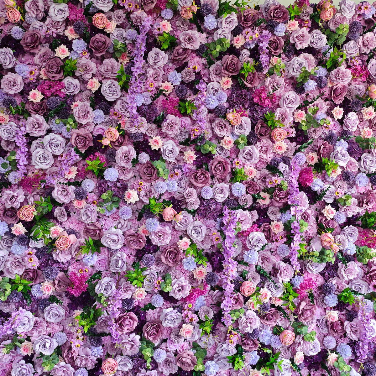 Aliflowers 5D Dark Purple Hydrangea Rose Flower Wall Wedding Backdrop ALFWL082 - Ali Flowers