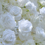 Aliflowers White Rose Hydrangea 5D Rolling Up Curtain Flower Wall Wedding Backdrop ALFWL028 - Ali Flowers