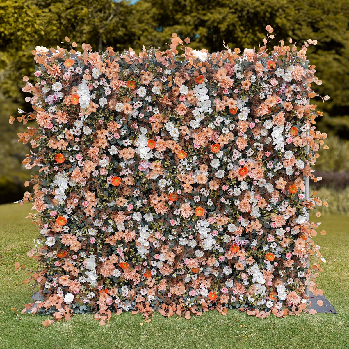 Aliflowers 5D Pastoral Style White Orange Flower Wall Decor ALFWL041 - Ali Flowers