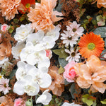 Aliflowers 5D Pastoral Style White Orange Flower Wall Decor ALFWL041 - Ali Flowers