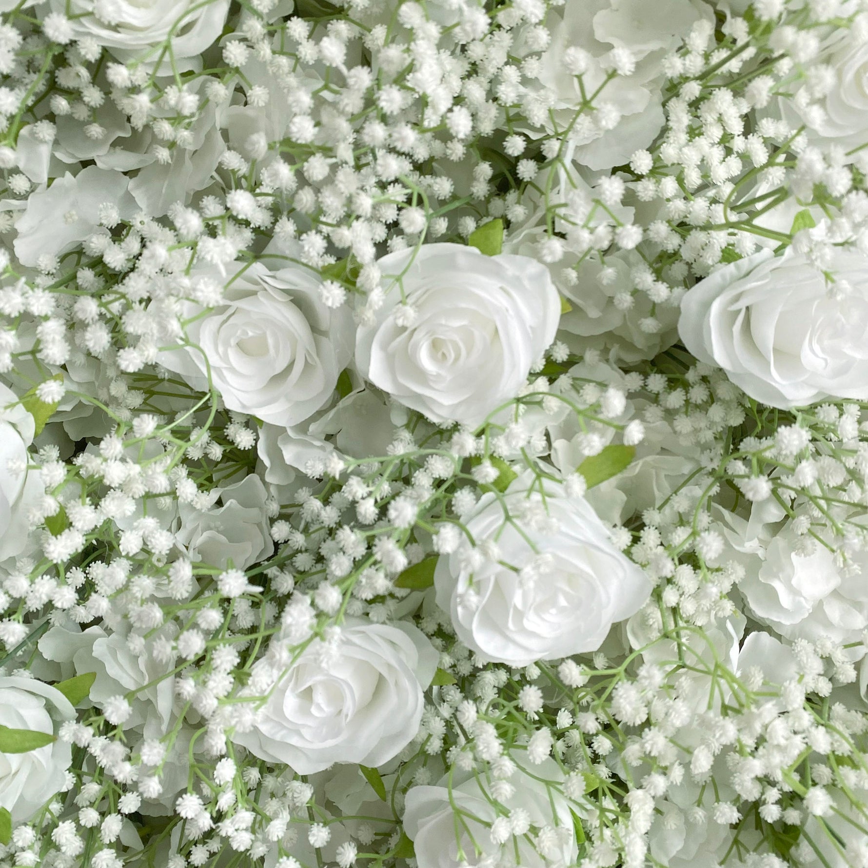 Aliflowers 5D Baby's Breath Flower Wall for Bridal Shower