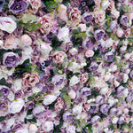 Aliflowers 5D Dirty Purple Peony with Rose Floral Wall Backdrop ALFWL101 - Ali Flowers