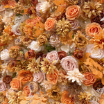 5D Bright Orange Rose Floral Background