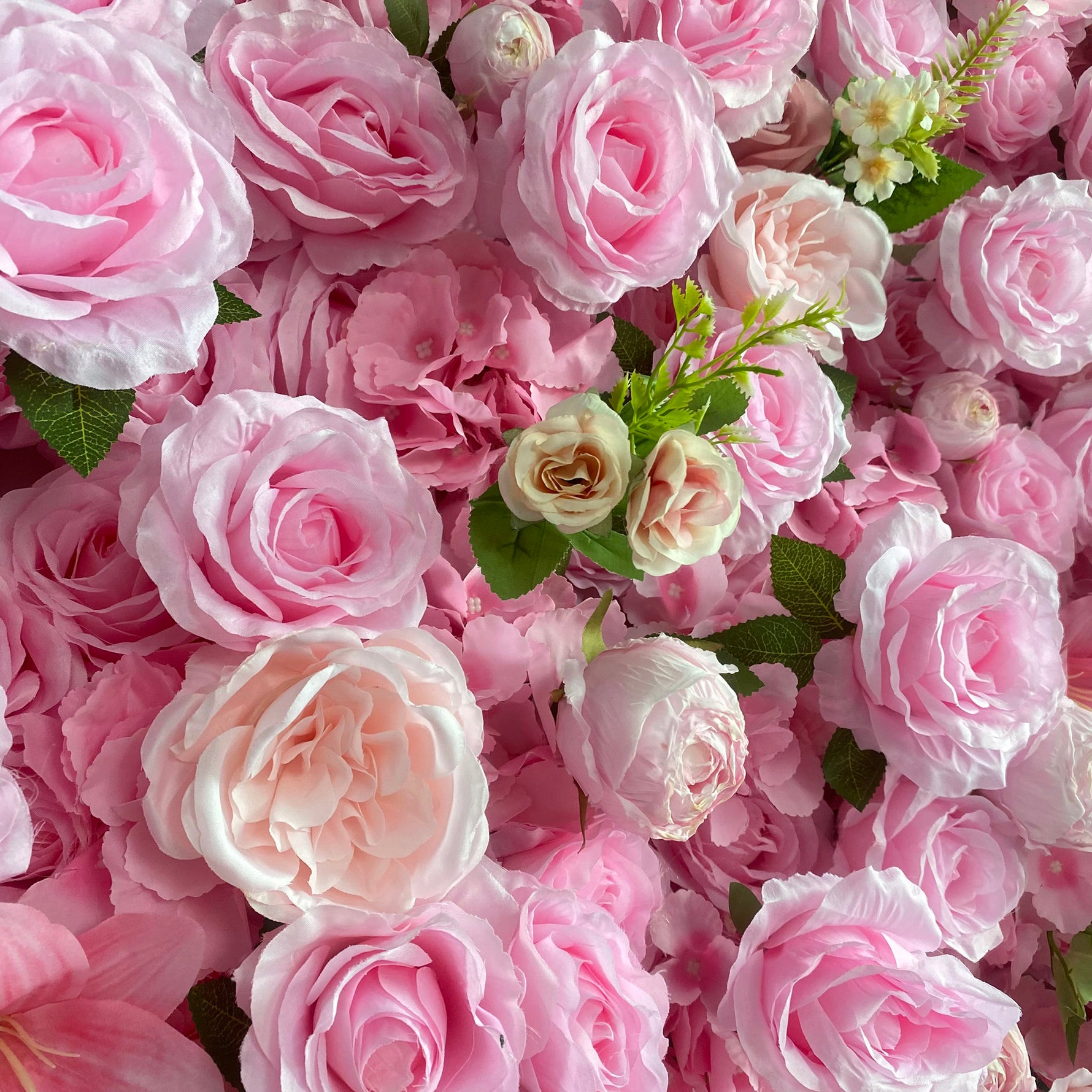 Aliflowers 5D Pink Rose Flower Wall Wedding Party Flower Decoration Background