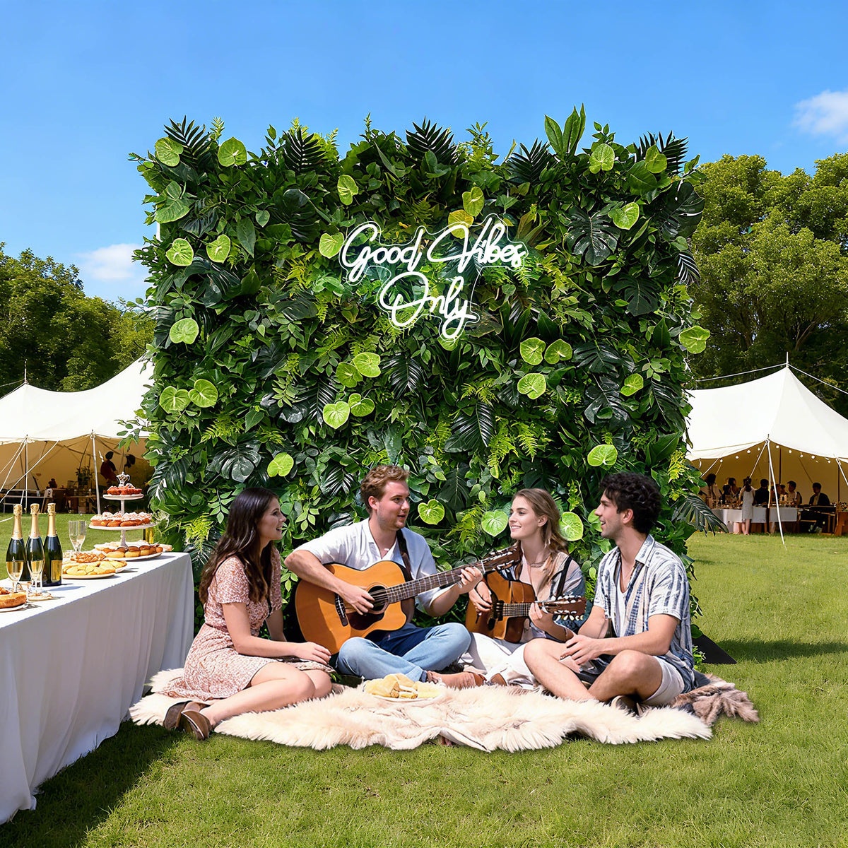 Plant background wall