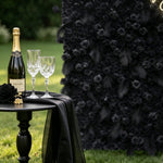 Aliflowers 5D Dark Black Rose Wall Floral Arrangement Artificial Flower Wall ALFWL090 - Ali Flowers