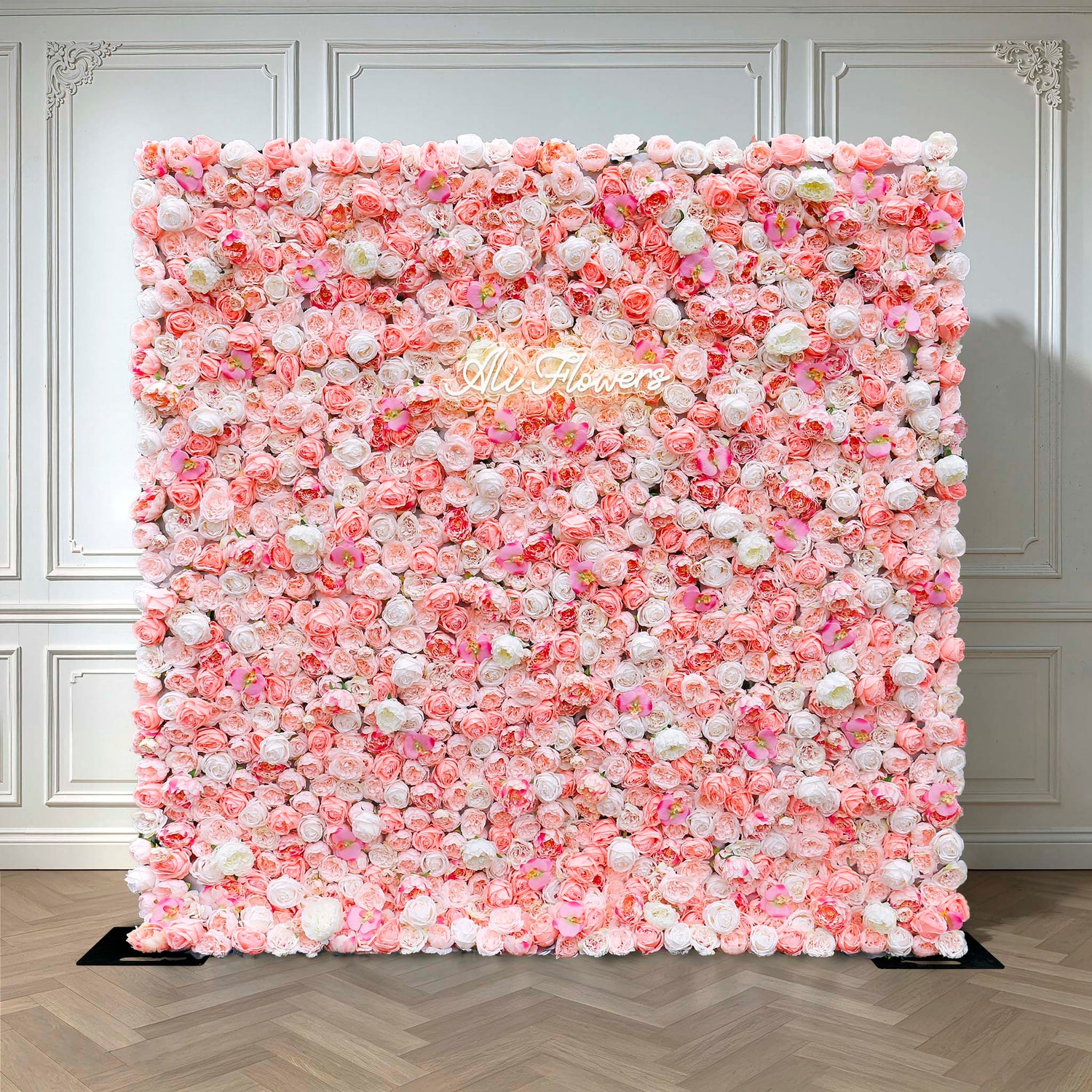 Aliflowers 3D Pink Blush Peony Wall Flowers Decor ALFWL049