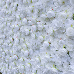 Aliflowers 3D Fabric Artificial White Rose Flower Wall for Bridal Shower ALFWL054 - Ali Flowers