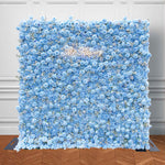 Aliflowers Blue Rose with Baby Breath Artificial Flower Wall Decor ALFWL095 - Ali Flowers