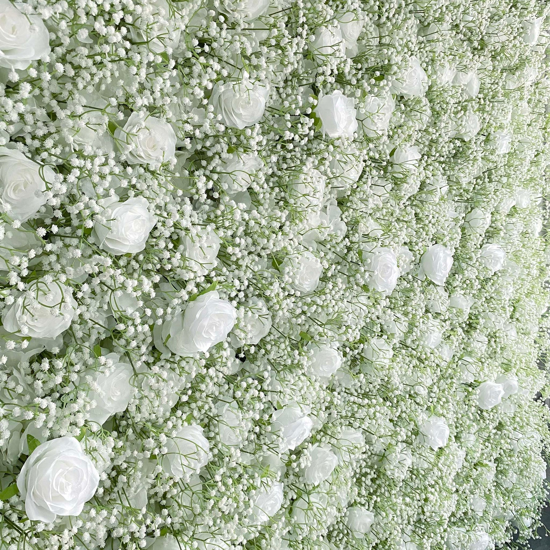 Aliflowers 5D Baby's Breath Flower Wall for Bridal Shower