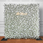 Aliflowers 5D Baby's Breath Flower Wall for Bridal Shower