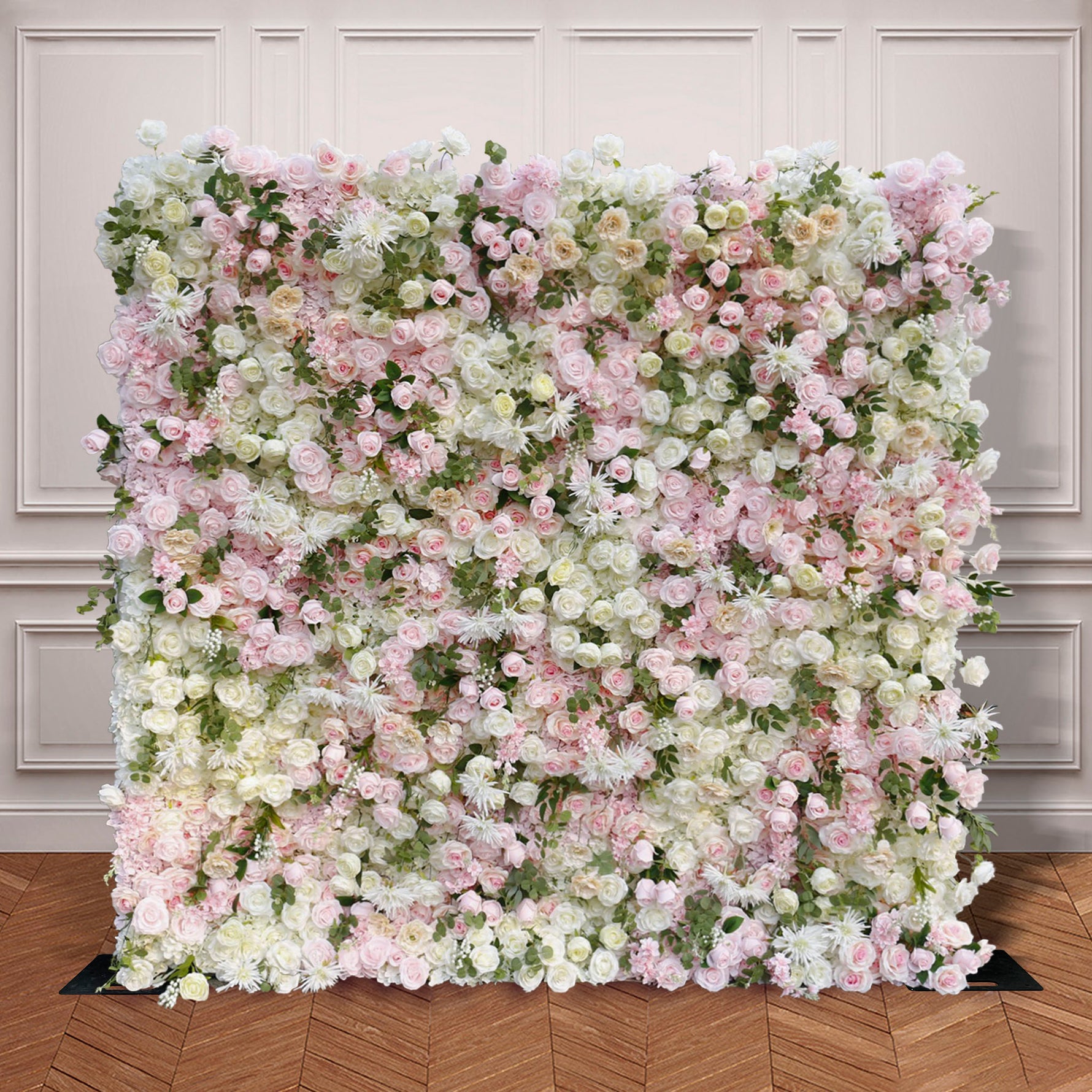 Aliflowers 5D Pink Champagne Rose Flower Wall Wedding Party Decoration Backdrop ALFWL180