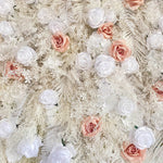 Aliflowers 5D White Pampas Grass Flower Curtain Wall Decoration ALFWL173