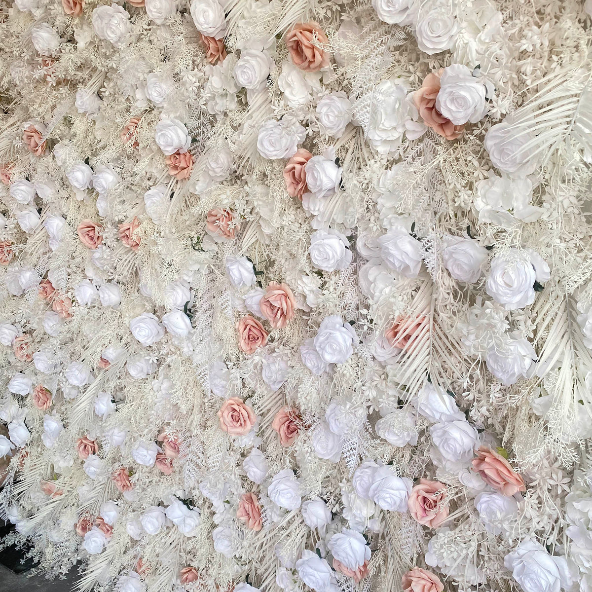 Aliflowers 5D White Pampas Grass Flower Curtain Wall Decoration ALFWL173