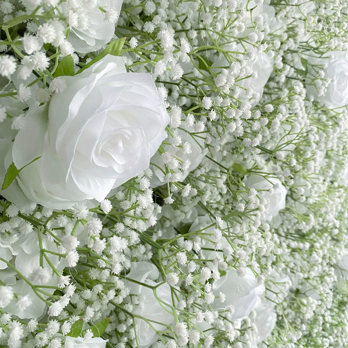 Aliflowers 5D Baby's Breath Flower Wall for Bridal Shower