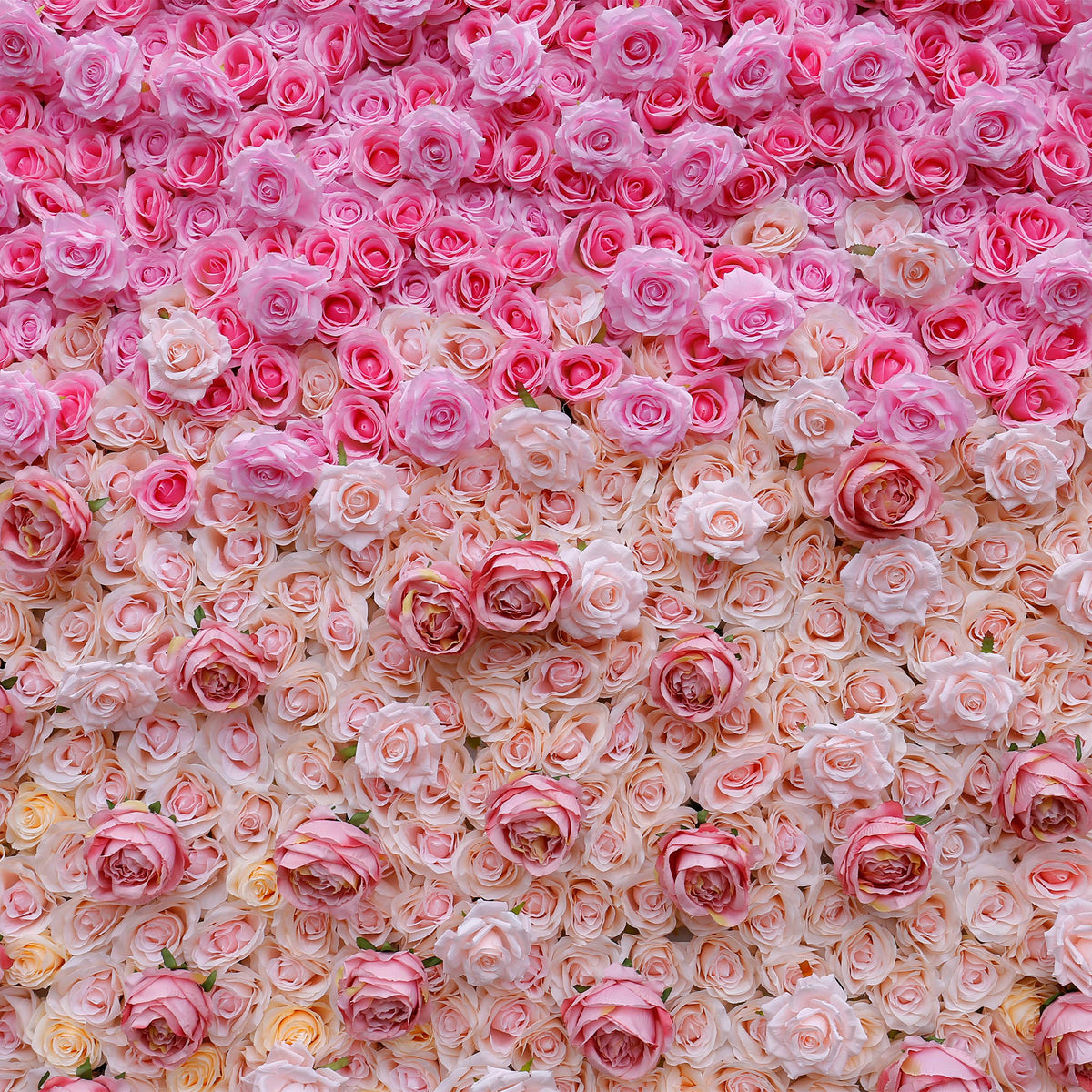 aliflowers 3D gradient rose fabric flower wall wedding party decoration background