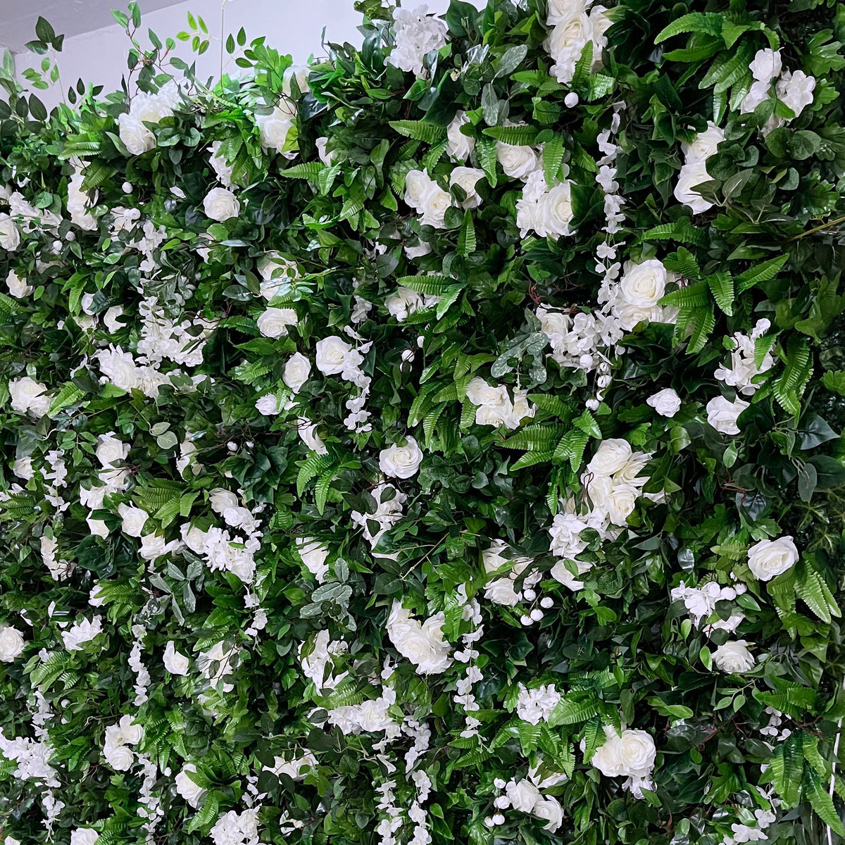 Aliflowers Luxury Green Plants Leaves with Hang flowers for Outdoor Wedding Green Backdrop ALFWL109 - Ali Flowers