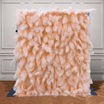 Aliflowers Luxury Peach Feather Backdrop Wall for Wedding & Party Decor ALFWL135
