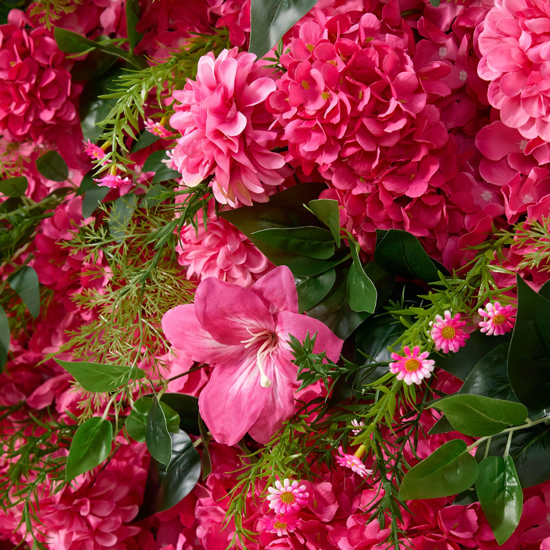 Aliflowers Pink Rose Peony Hydrangea Roller Cloth 5D Flower Wall Wedding Background Decoration ALFWL159